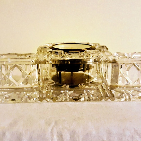 Vintage Mid Century Cut Glass Mantle Clock West Ge - Picture 4 of 6